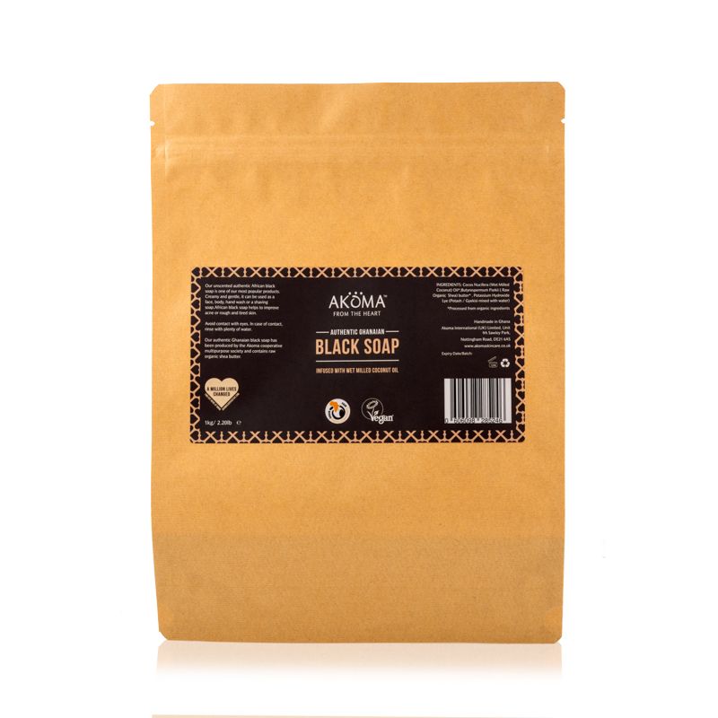 Black Soap (Unscented, Bulk) 500g